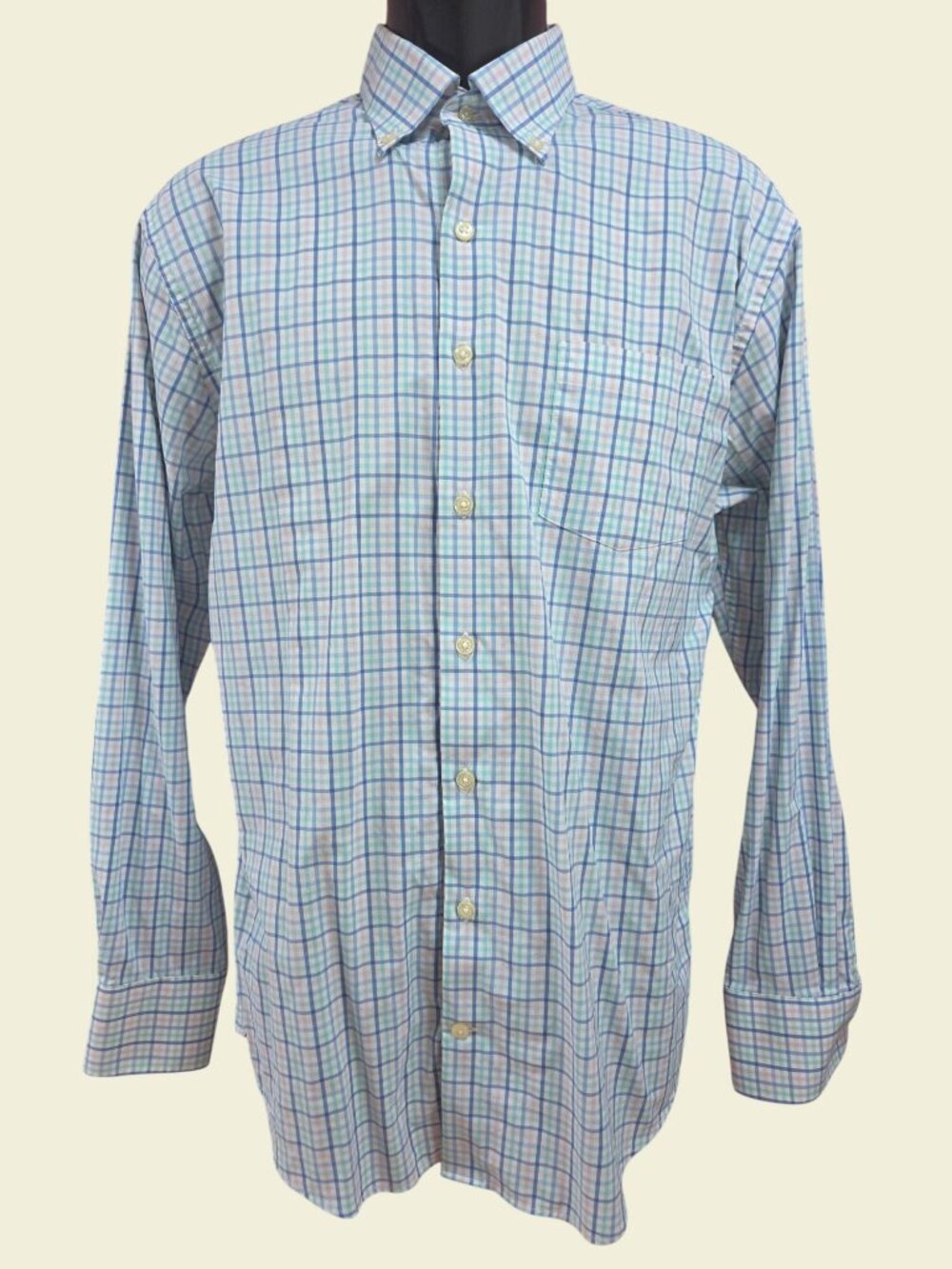 Peter Millar Summer Comfort Long Sleeve Performance Shirt Medium